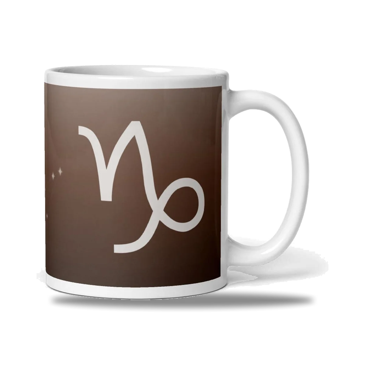 Capricorn Zodiac Mug in Sunlit Umber