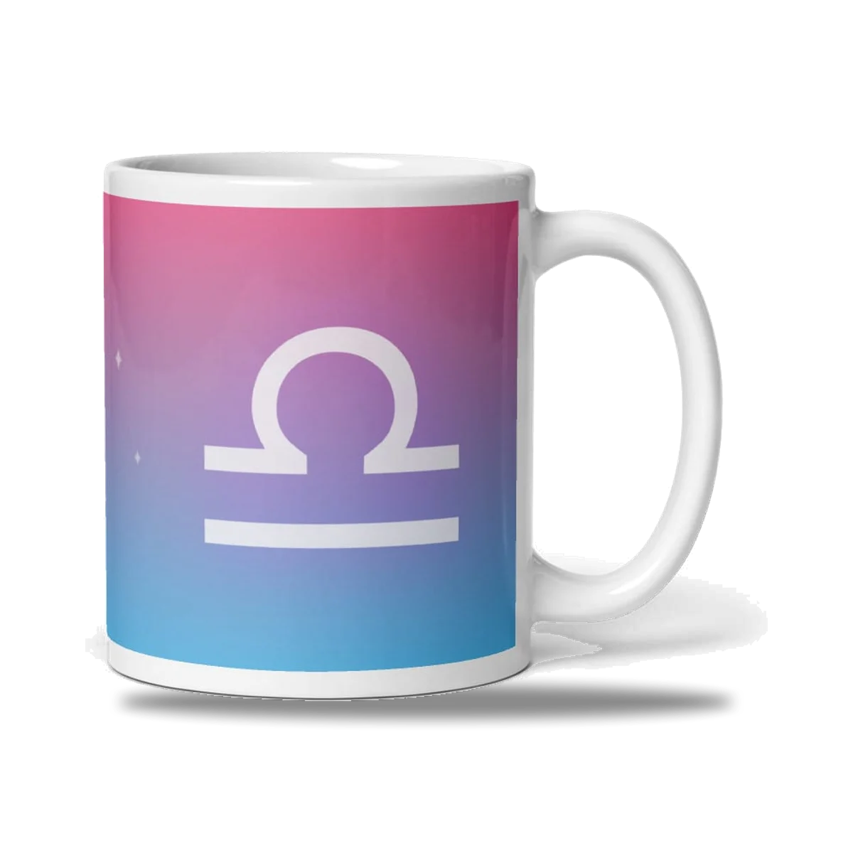 Libra Zodiac Mug in Sheer Iris