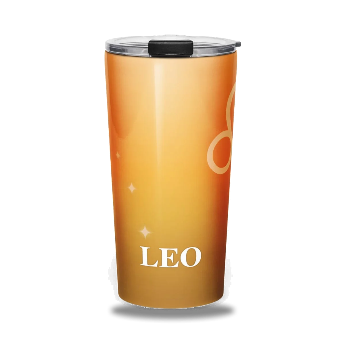 Leo Zodiac Tumbler in Kindled Terracotta, front view