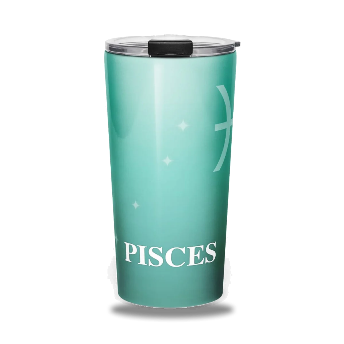 Pisces Zodiac Tumbler in Wild Lagoon, front view