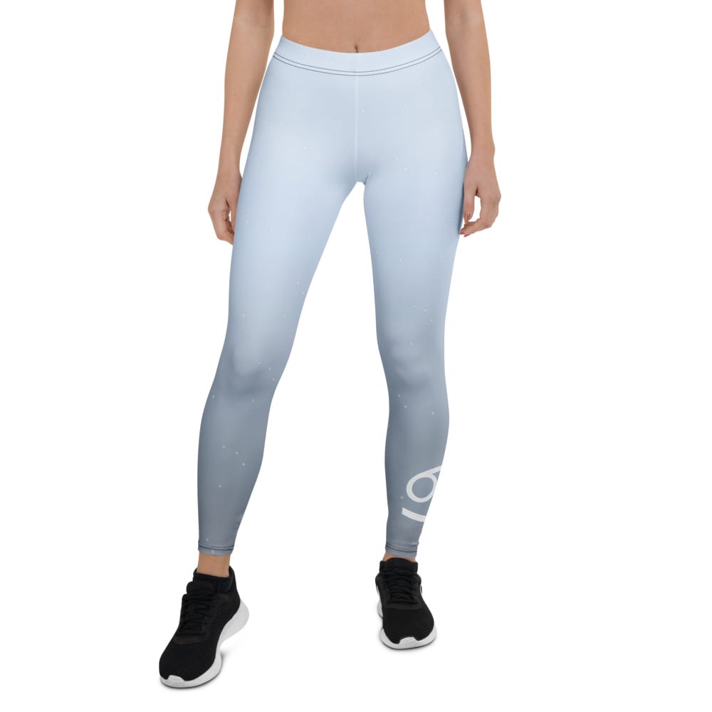 Cancer Zodiac Leggings in Luminous Periwinkle