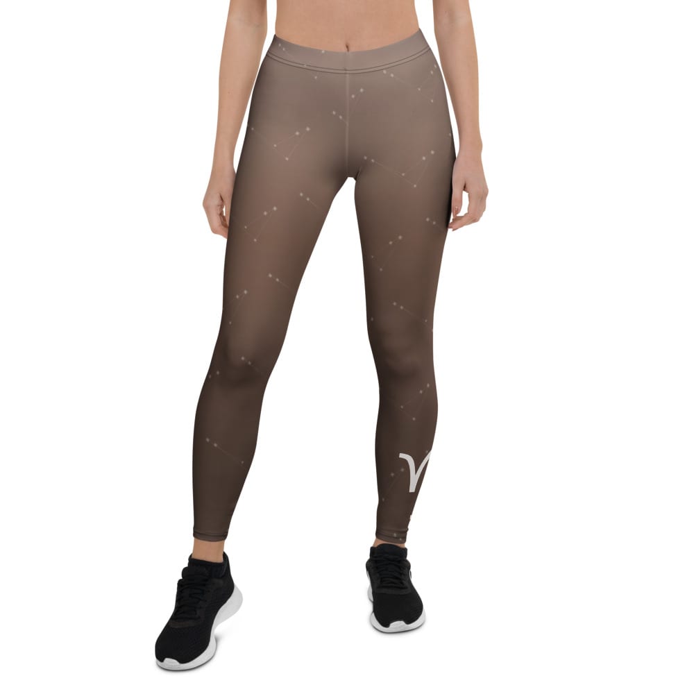 Capricorn Zodiac Leggings in Sunlit Umber