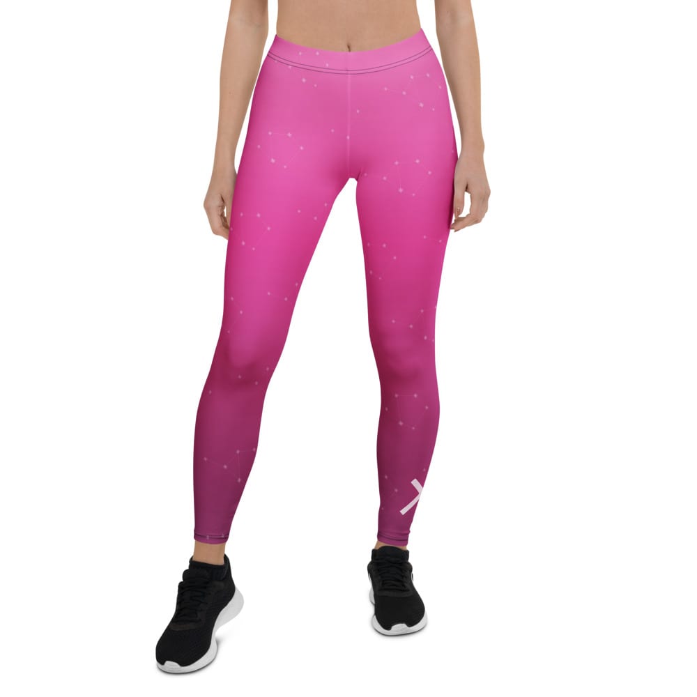 Sagittarius Zodiac Leggings in Lustrous Fuchsia